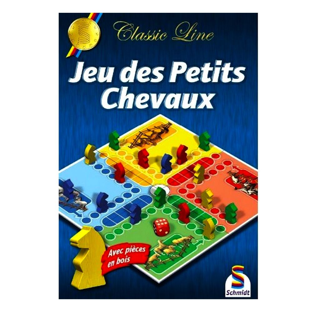 Cstore - Jeu des Petits Chevaux - Jeu de société - Classic line - Pieces en bois - SCHMIDT AND SPIELE - Les grands classiques