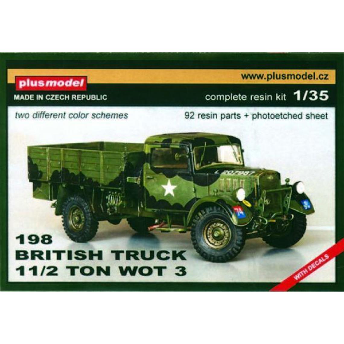 Plus Model - Britischer Lastwagen 1,5 t WOT 3D - 1:35e - Plus model - Accessoires et pièces