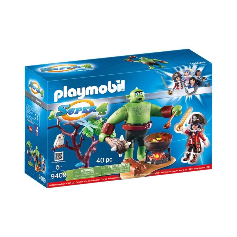 Playmobil - 9409 Ogre géant avec Ruby, Playmobil Super 4 - Playmobil