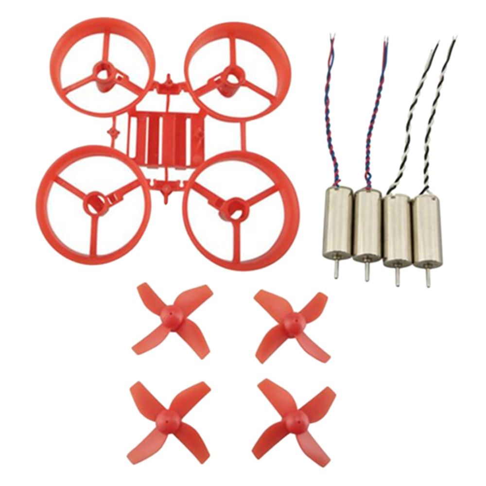 marque generique - RC Quadcopter Frame Hélices CW CCW Motor Set Pour JJRC H36 RC Drone Rouge - Accessoires et pièces