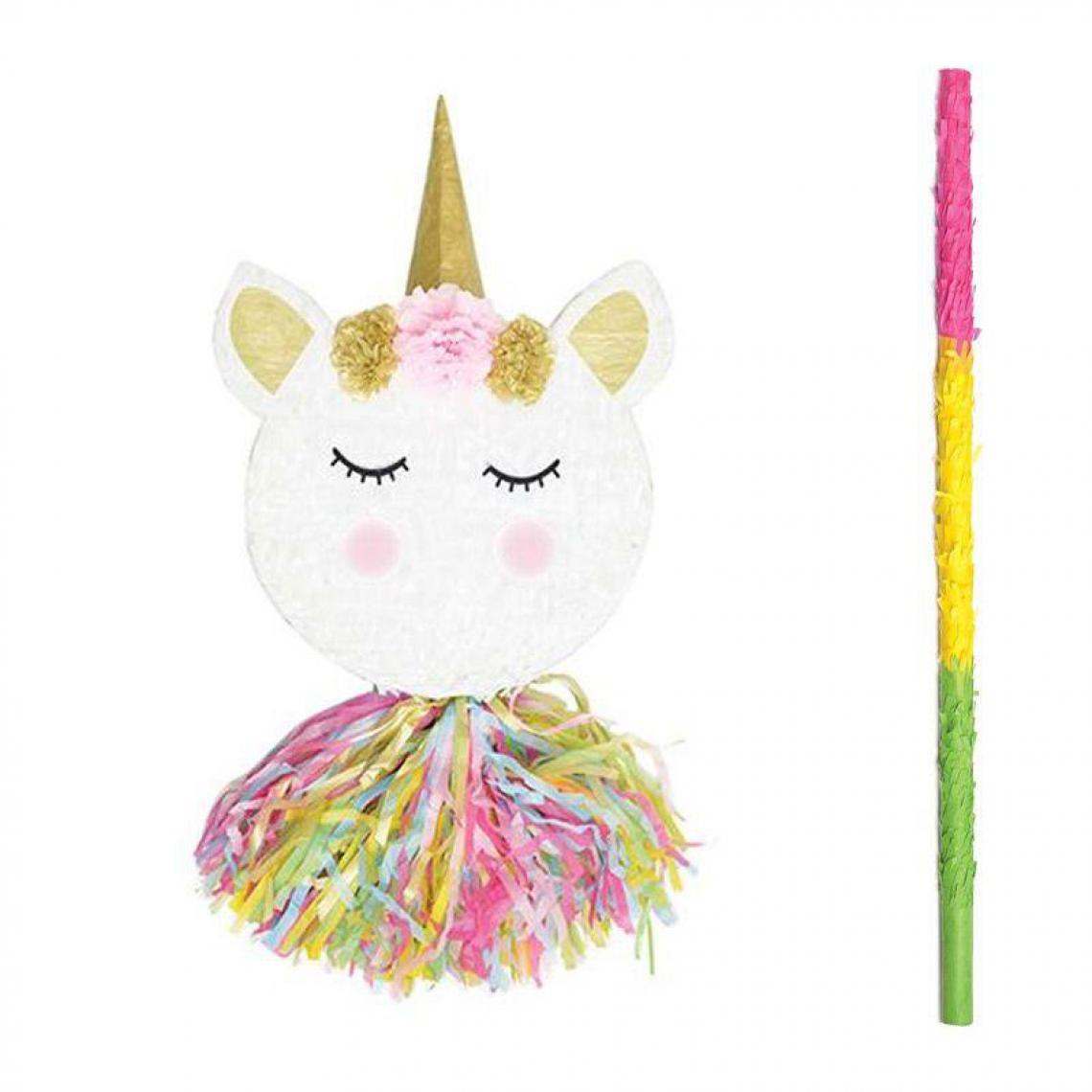 Scrapcooking - Piñata tête de licorne + bâton - Dessin et peinture