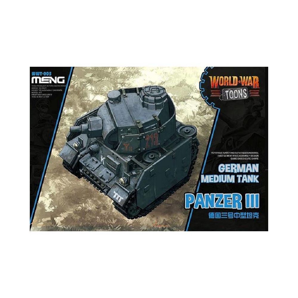 Meng - Maquette Char World War Toons German Medium Tank Panzer Iii - Chars