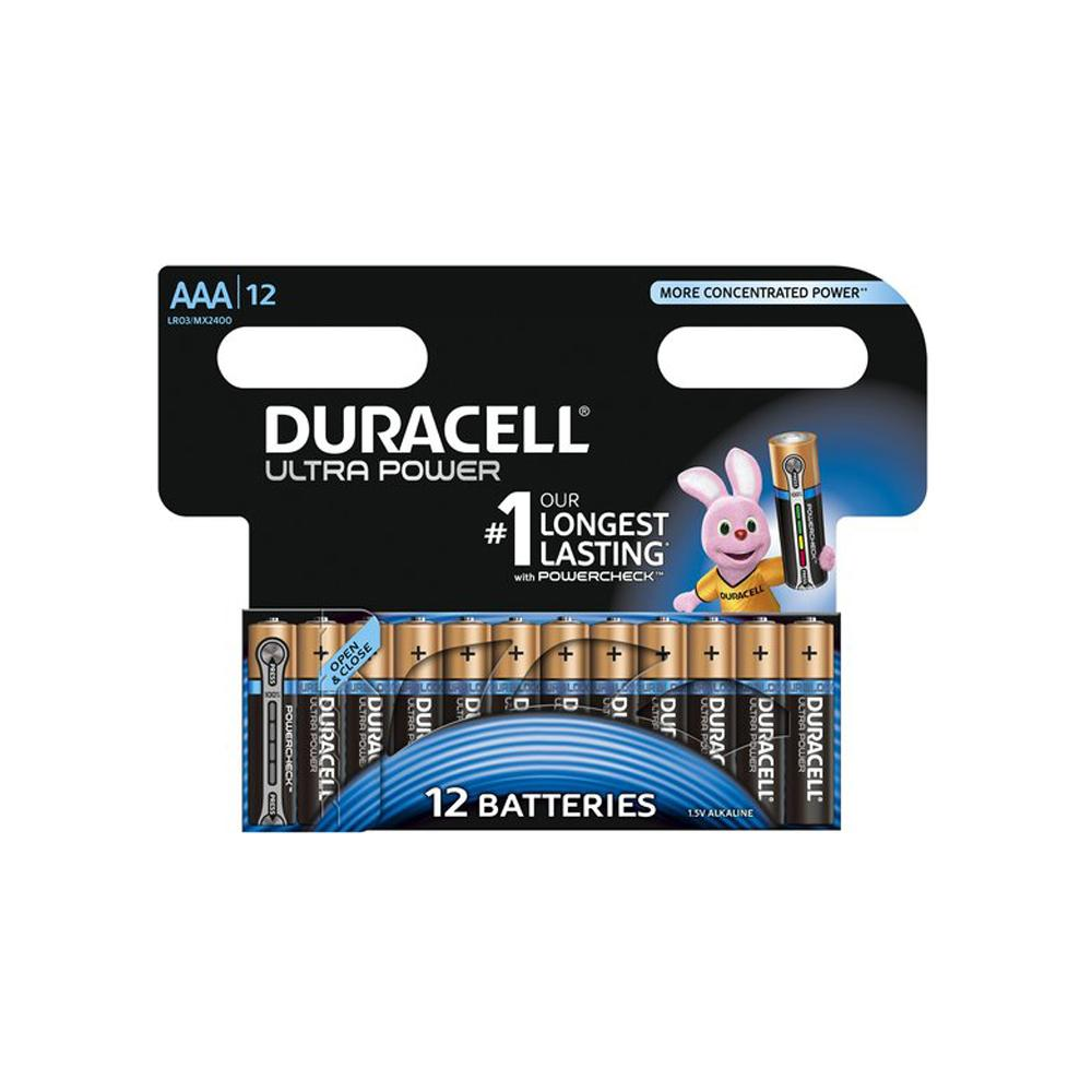 Duracell - Pack de 12 piles Duracell Ultra Power LR3 Micro AAA - Batteries et chargeurs