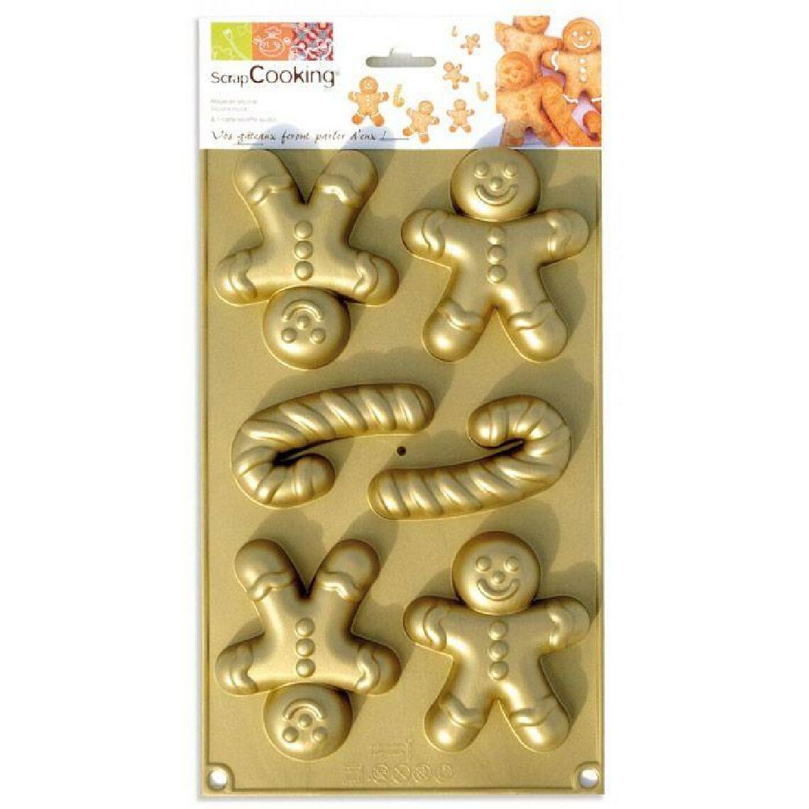 Scrapcooking - Moule en silicone Bonshommes en pain d'épice - Kits créatifs