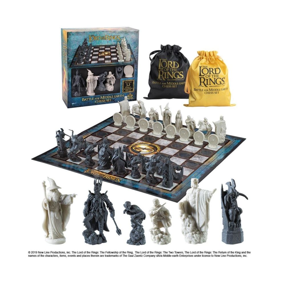 Noble Collection - Le Seigneur des Anneaux - Jeu d'échecs Battle for Middle Earth - Les grands classiques