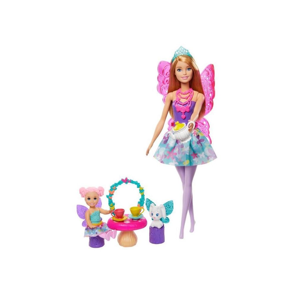 Barbie - BARBIE Goûter Féérique - Coffret Poupée Mannequin - 3 ans et + - Poupées
