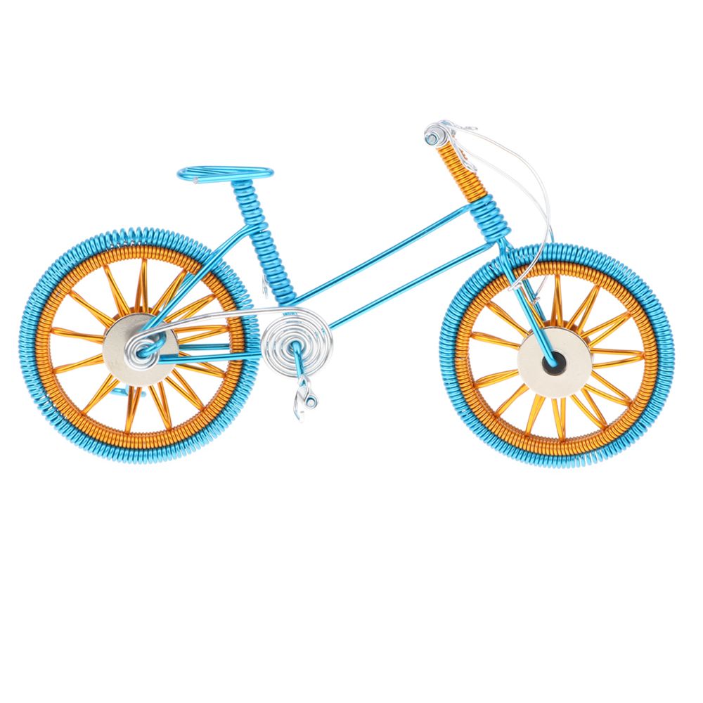 marque generique - artisanat de vélo de montagne modèle décoratif vélo métal artisanat - bleu - Motos