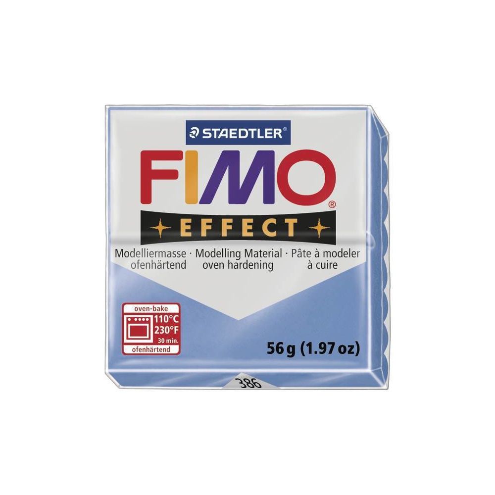 Fimo - Pâte Fimo 57 g Effect Pierre précieuse Bleu agate 8020.386 - Fimo - Modelage