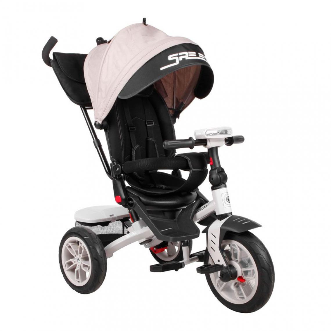 Lorelli - Tricycle évolutif pour bébé / enfant SPEEDY beige - Tricycle