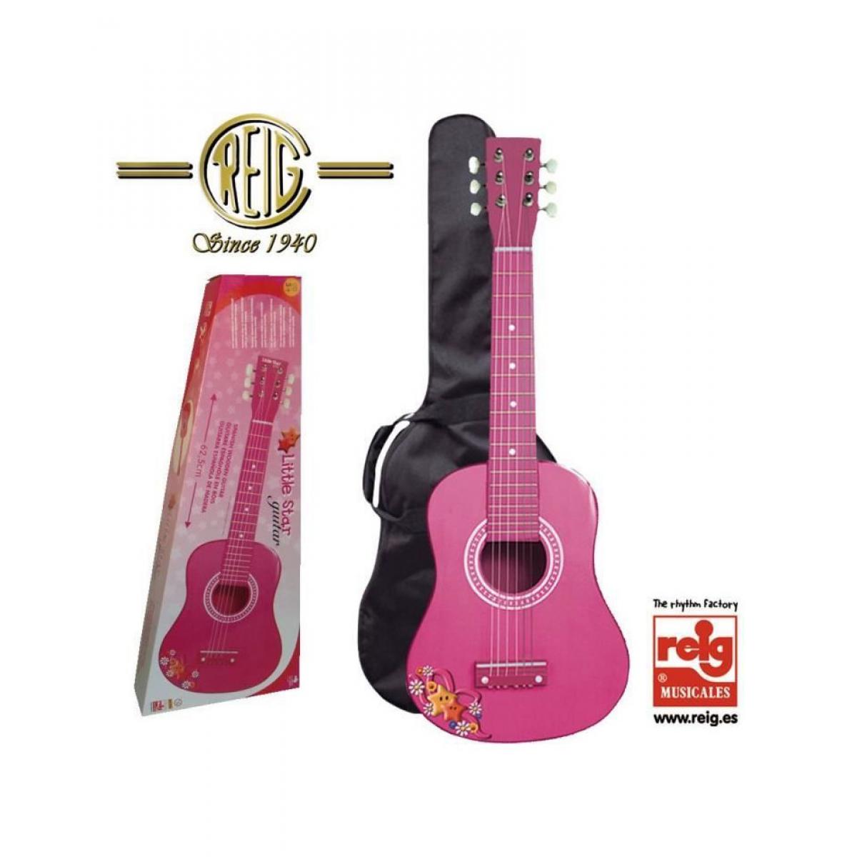 Reig - REIG Guitare espagnole - Boîte 65 cm - Rose - Instruments de musique