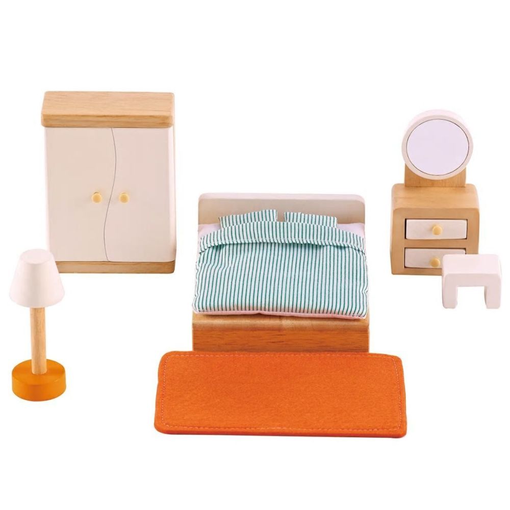 HAPE - Hape Mobilier pour chambre à coucher de poupée E3450 - Cuisine et ménage