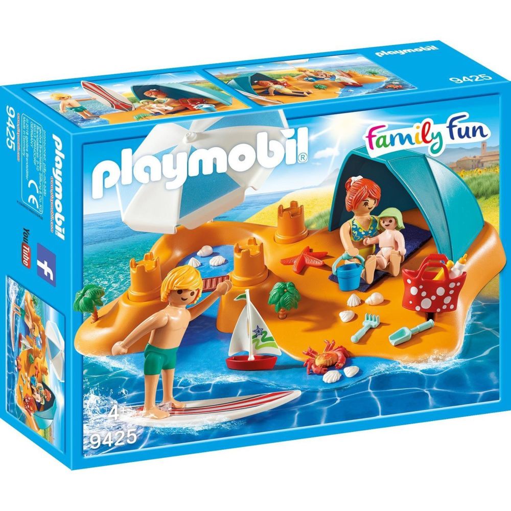 Playmobil - PLAYMOBIL 9425 Family Fun - Famille de vacanciers et tente - Playmobil