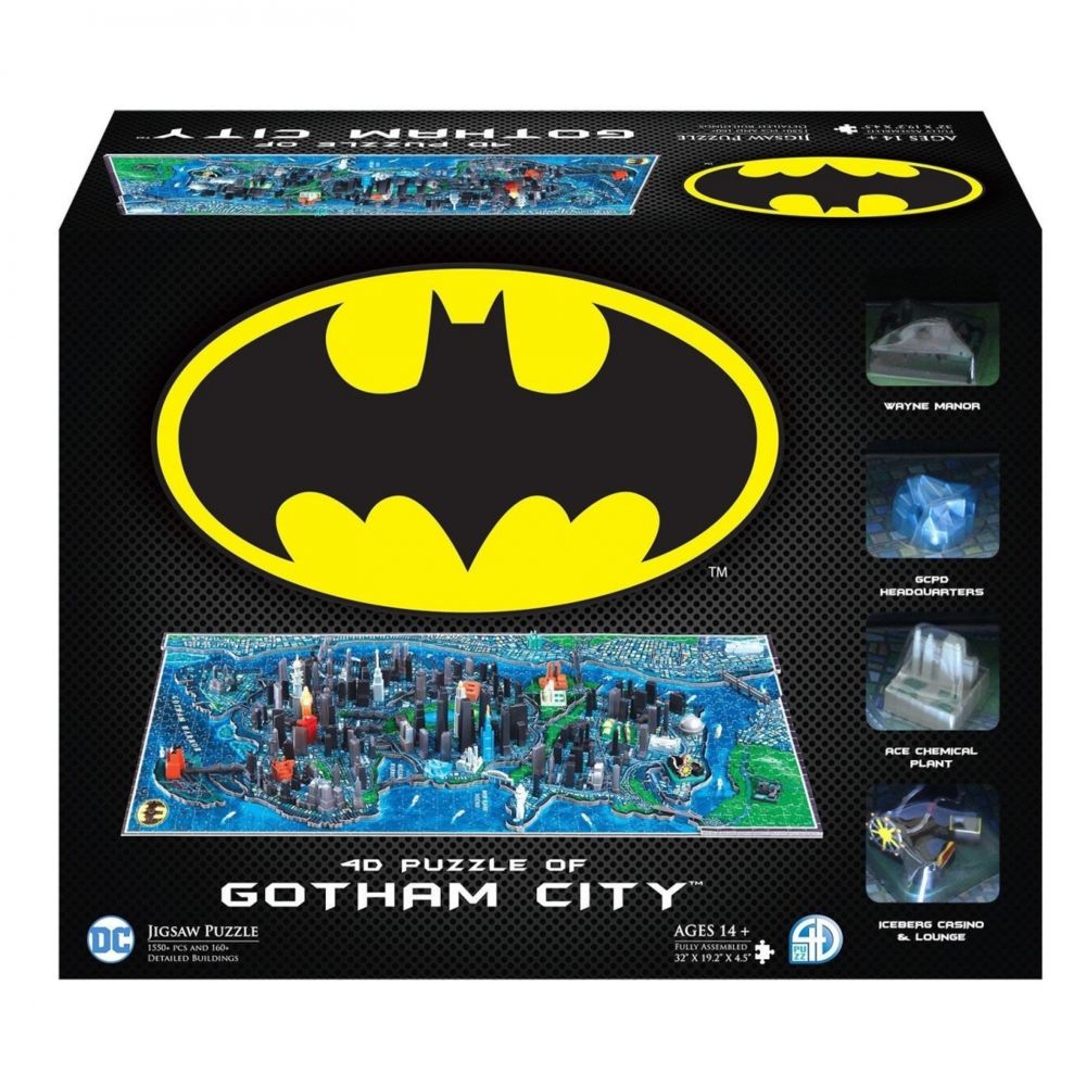 4D Cityscape - Batman - Puzzle 4D Large Gotham City (1550+pieces) - Puzzles 3D