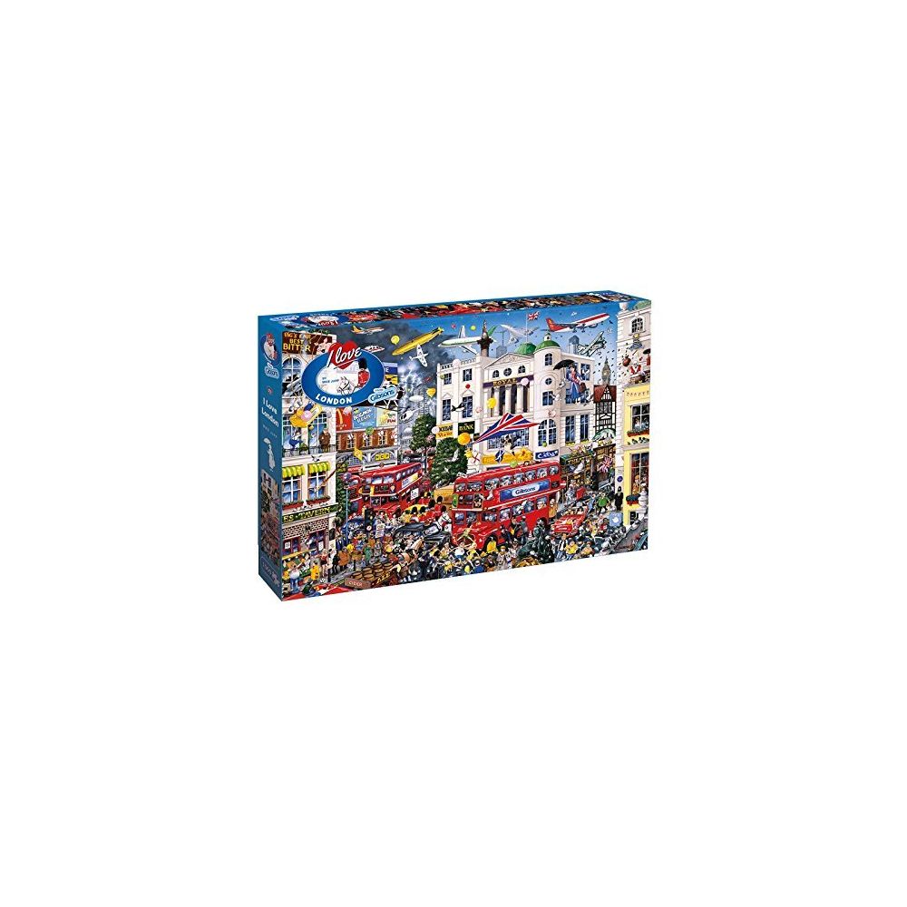 Gibsons - Gibsons I Love London Jigsaw Puzzle (1000-Piece) - Accessoires Puzzles