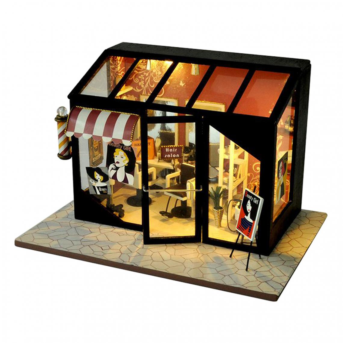 marque generique - Maison De Poupée Miniature En Bois Meubles Créatifs Fantaisie Anniversaire Vacances Cadeau Sushi Shop - Kit d'expériences