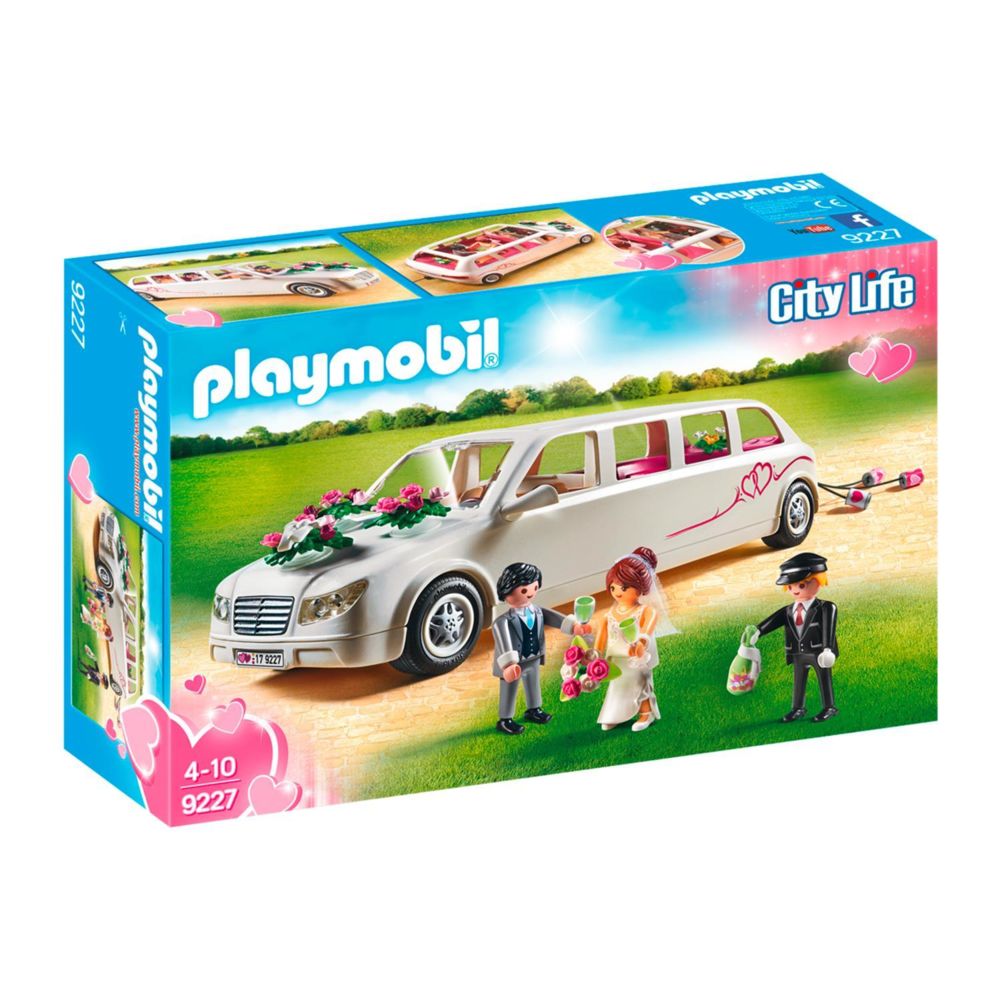 Playmobil - PLAYMOBIL 9227 City Life - Limousine avec couple de mariés - Playmobil