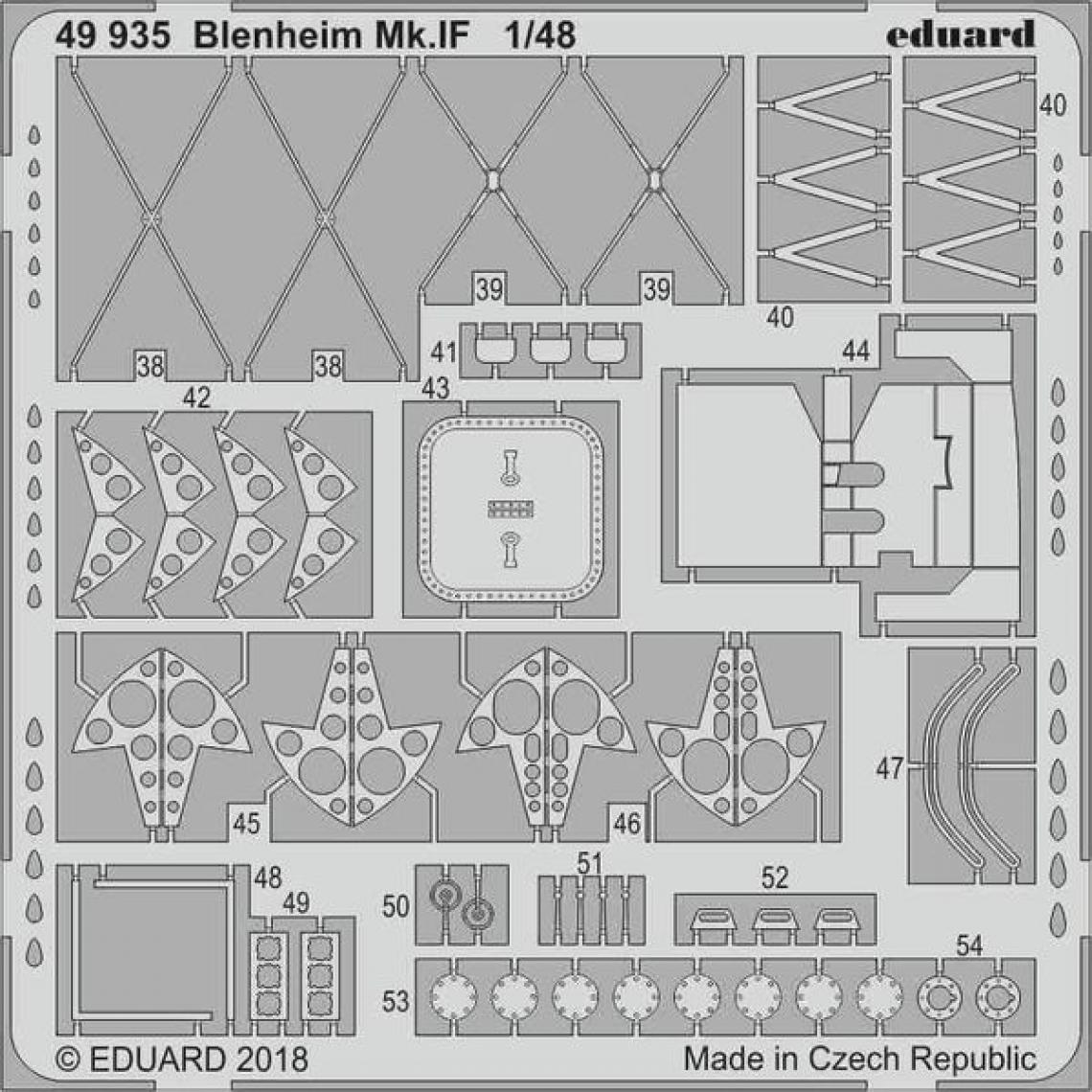 Eduard - Blenheim Mk.IF for Airfix - 1:48e - Eduard Accessories - Accessoires et pièces