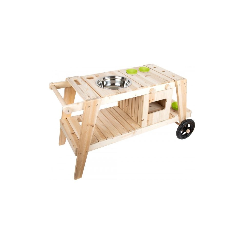 Legler - Cuisine plein air extérieure pour enfant en bois 104 x 59 x 54 cm - Jeux de récréation