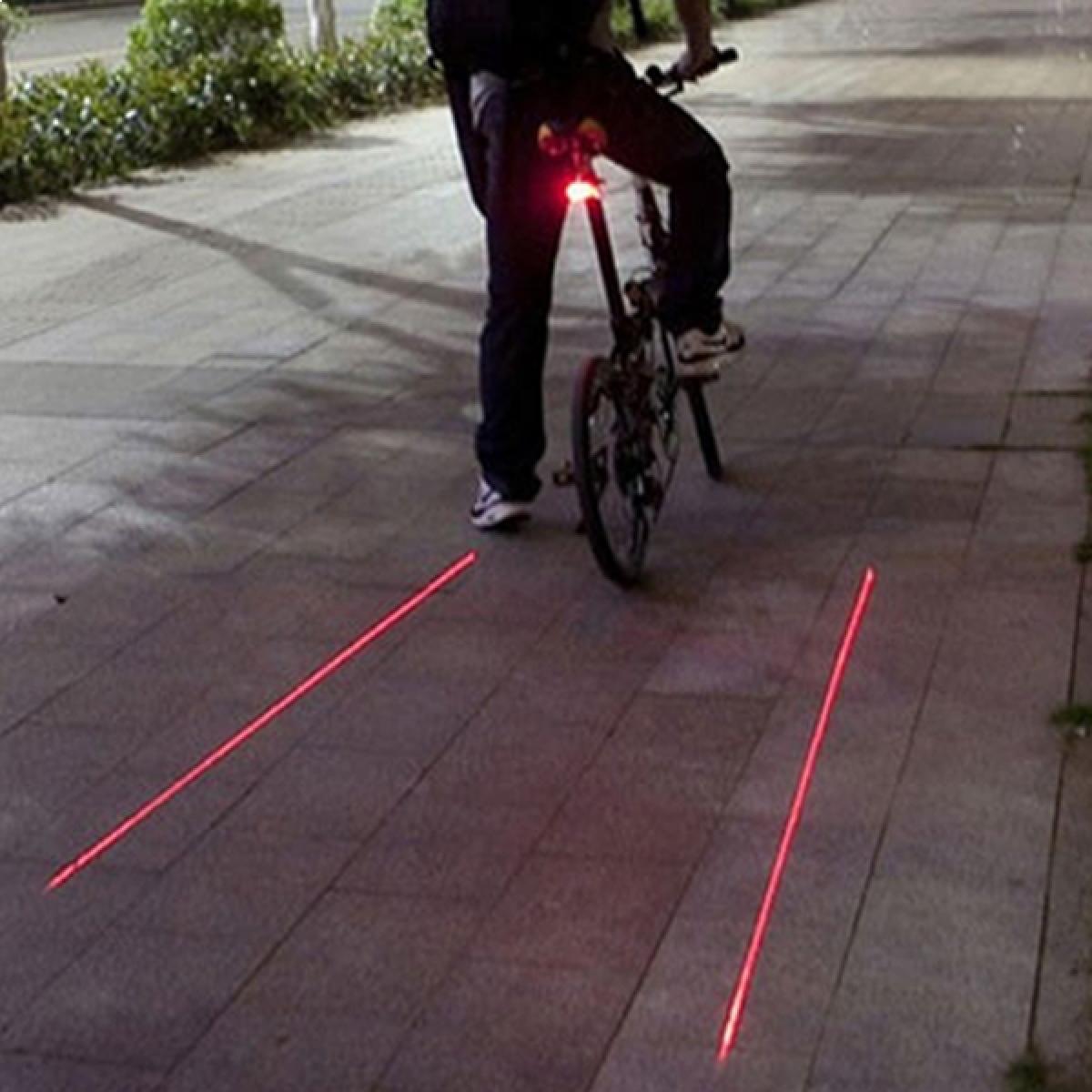 Totalcadeau - Feux de vélo projection laser de deux bandes piste cyclable - Jeux d'adresse