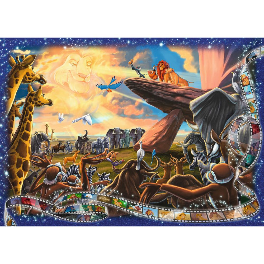 Ravensburger - Puzzle 1000 pièces : Disney Collector's Edition : Le Roi Lion - Animaux