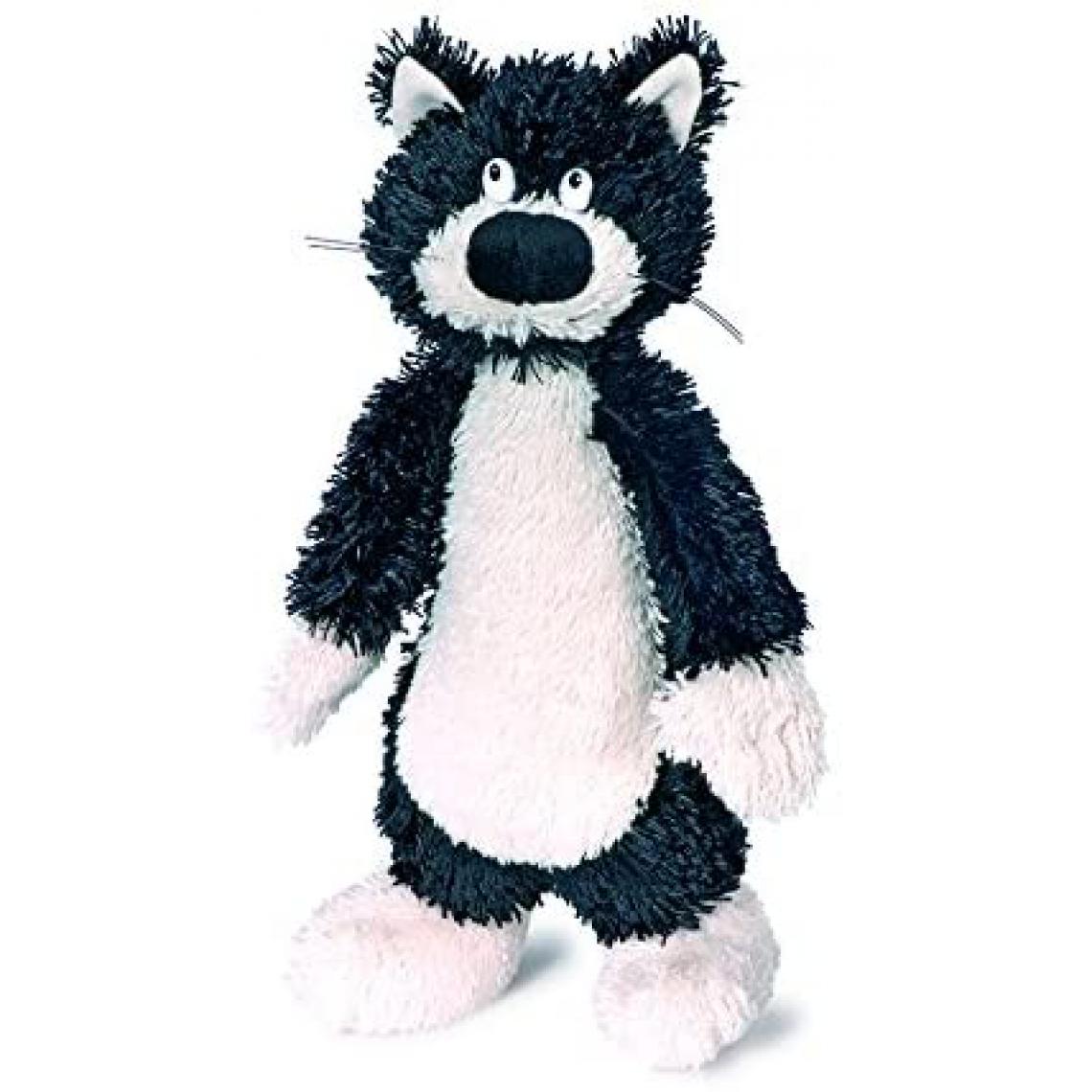 Small Foot - Peluche chat richard noir blanc - Animaux