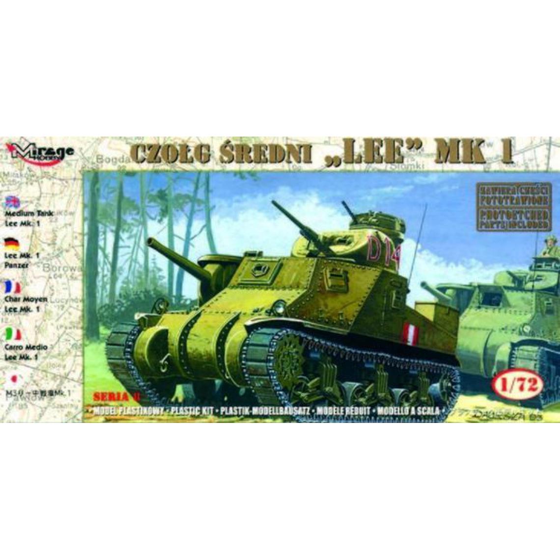 Mirage Hobby - Medium Tank Lee Mk. I - 1:72e - Mirage Hobby - Accessoires et pièces