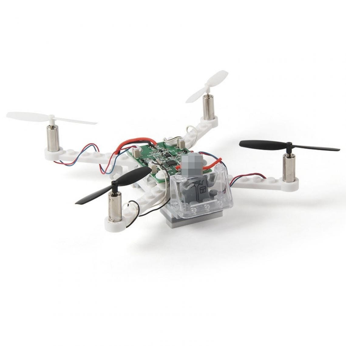 Universal - Hélicoptère RC Bricolage Blocs de construction Drone 2.4G 4CH Mini 3D Brick Quadcopter Assemblage Jouet éducatif | Hélicoptère RC(blanche) - Drone