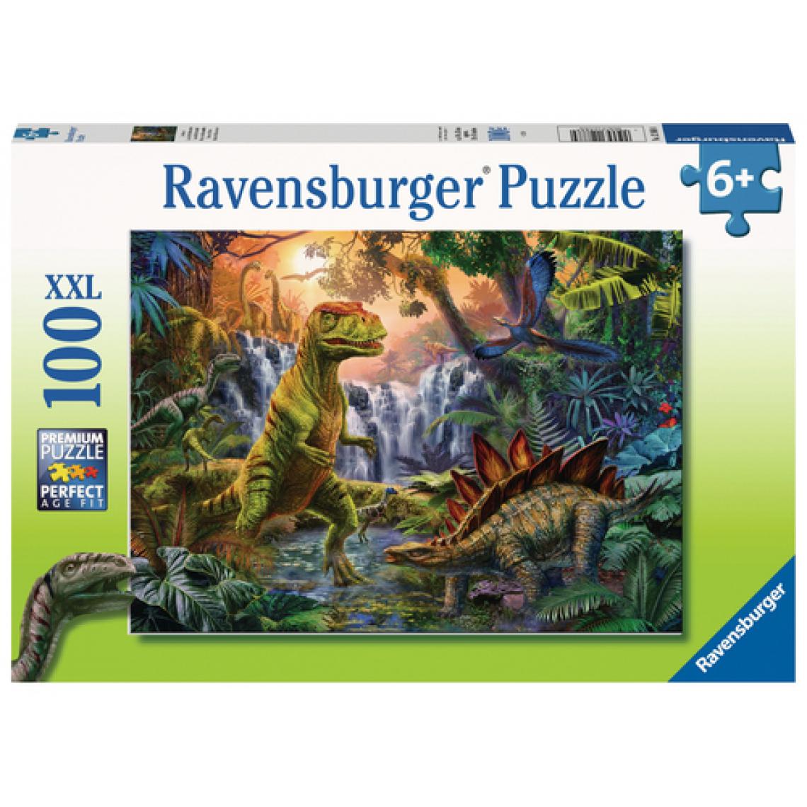 Ravensburger - Puzzle 100 pièces XXL : L'oasis des dinosaures - Animaux