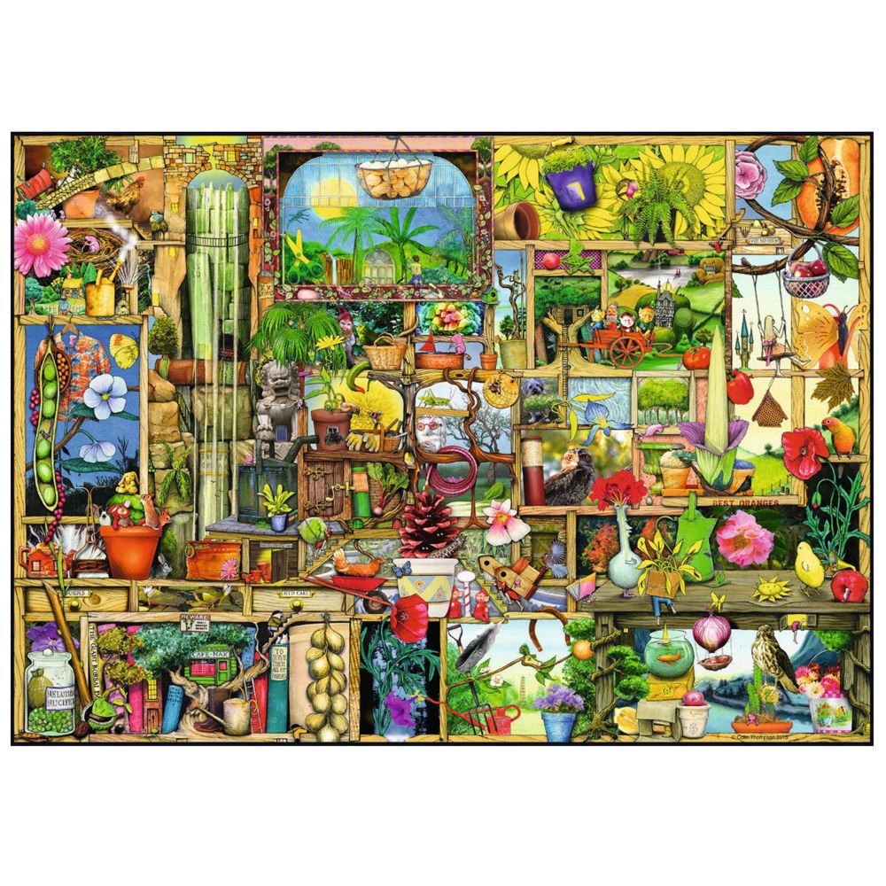 Ravensburger - Puzzle 1000 pièces Colin Thompson : L'armoire du jardinier - Animaux