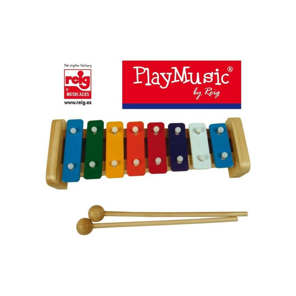 Reig - REIG Xylophone - 8 notes - Bois et métal - Instruments de musique