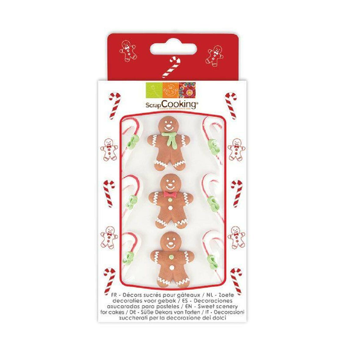 Scrapcooking - 9 décorations en sucre - Pain d'épices - Kits créatifs