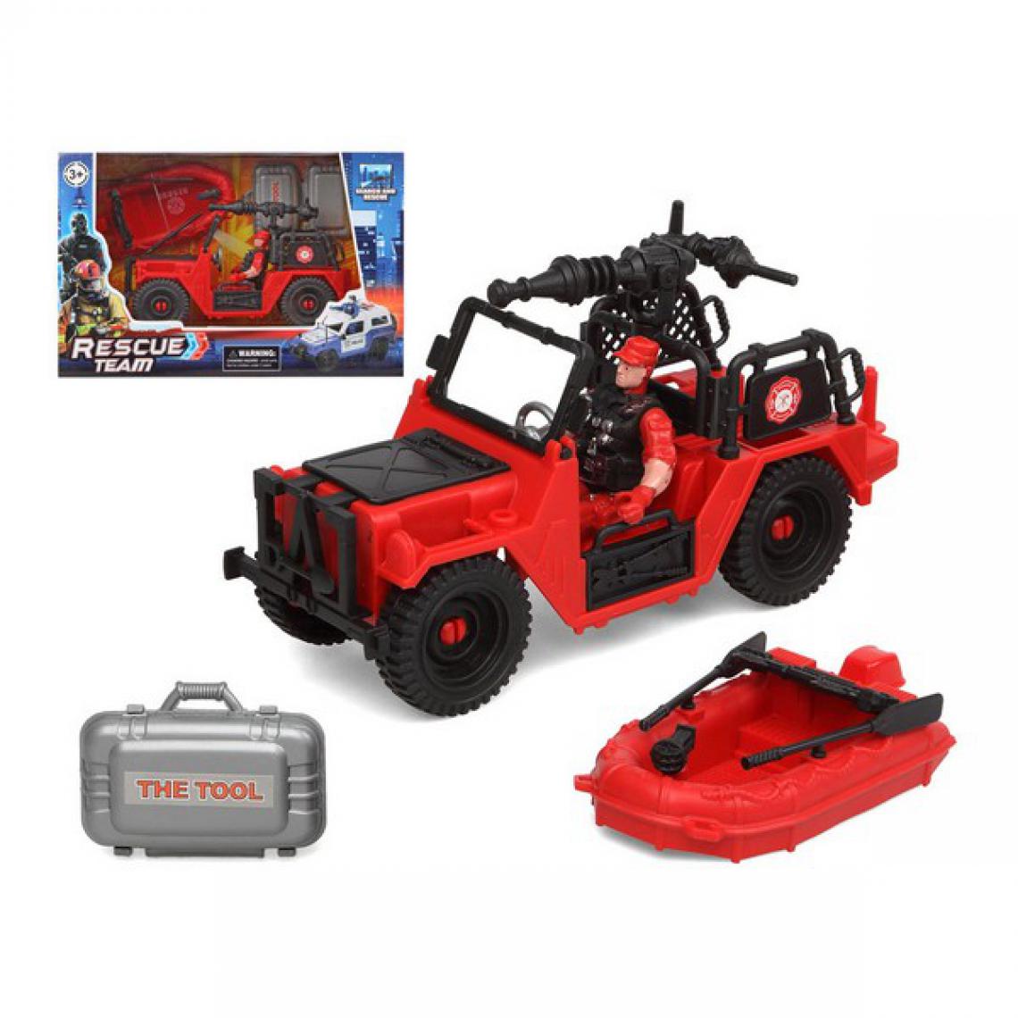 Unknown - Playset Firefighters Rescue Team Rouge - Voitures