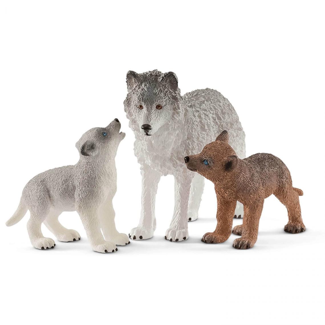 Schleich - Figurines Maman loup avec lou - Animaux