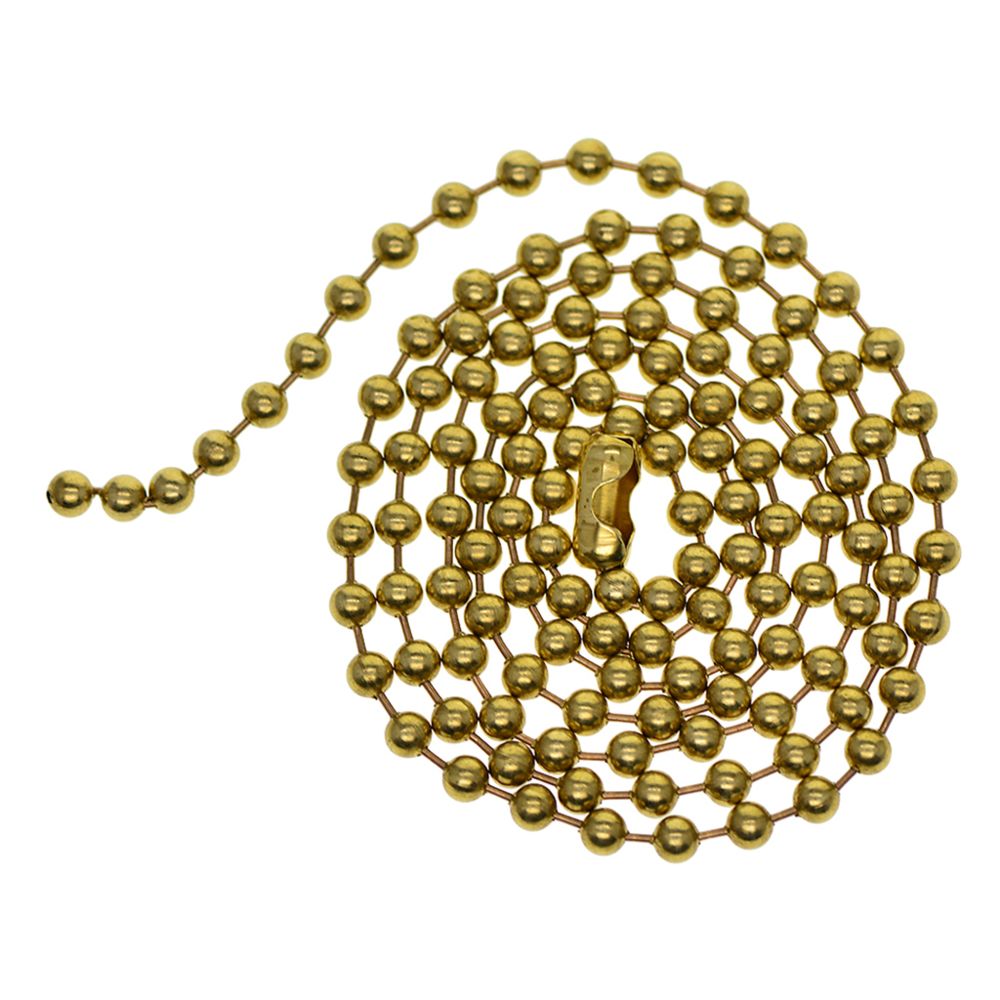 marque generique - 1 Brin En Laiton Perles Rondes Chaîne à Billes Connecor Pour La Fabrication De Bijoux 24 Pouces - Perles