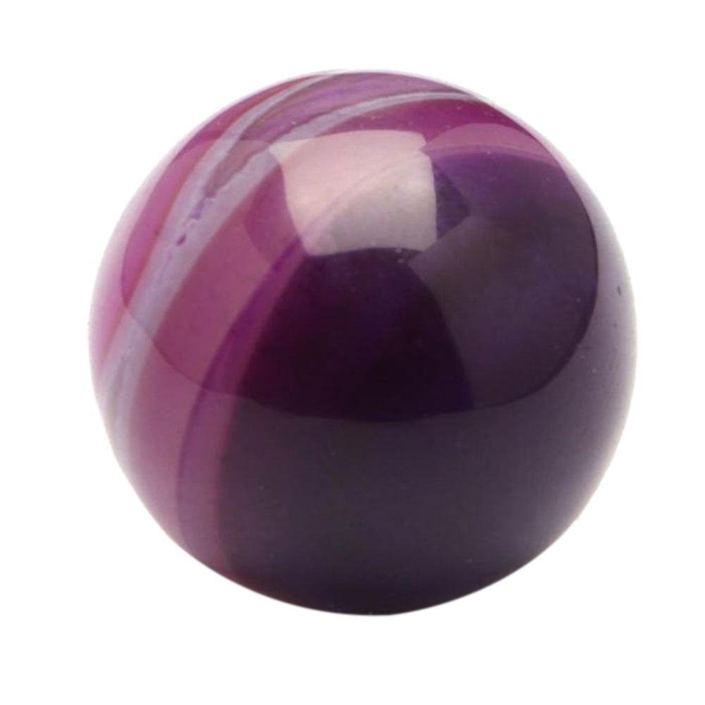 marque generique - Perle de pierre gemme de 16mm ronde perles bricolage diy faisant des perles de métier violet - Perles