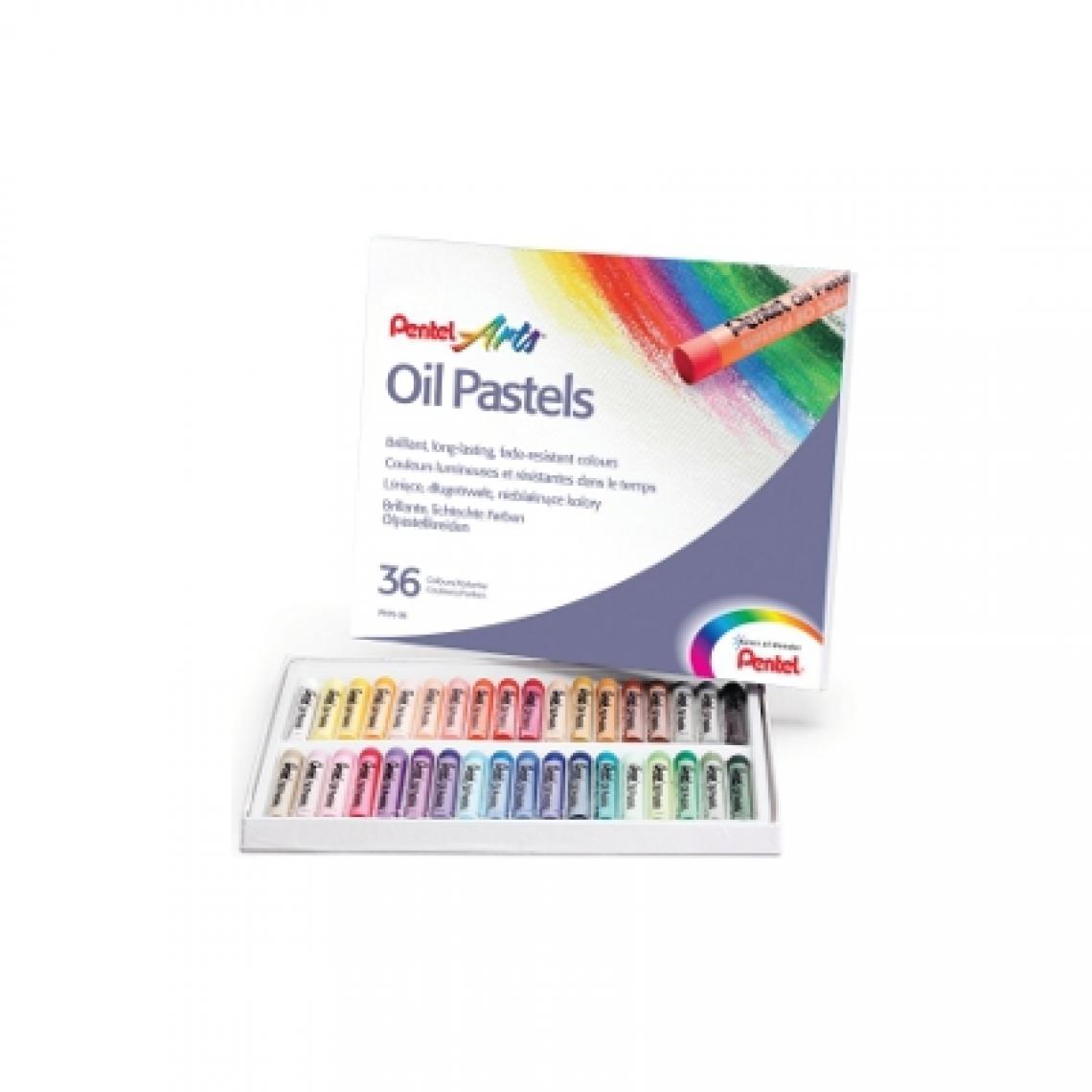 Pentel - PentelArts Pastel à huile PHN4, étui en plastique de 36 () - Bricolage et jardinage