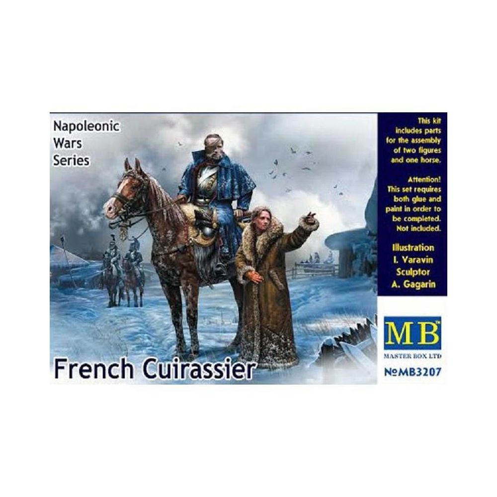 Master Box - Figurine Mignature French Cuirassier Napoleonic Wars Series - Figurines militaires