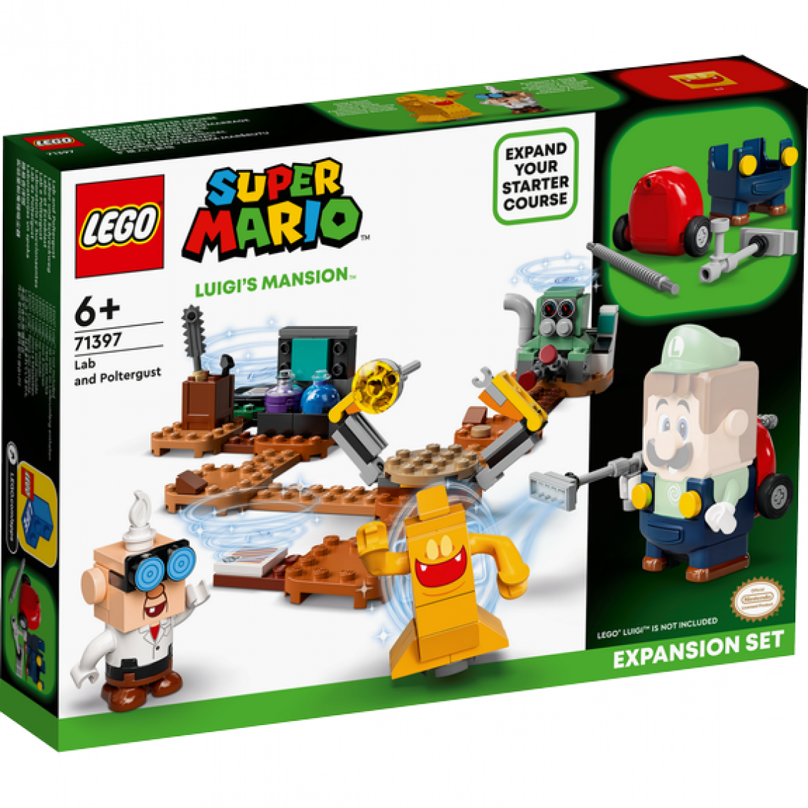 Ludendo - Ensemble d'extension Labo et Ectoblast de Luigi’s Mansion™ LEGO Super Mario 71397 - Briques et blocs