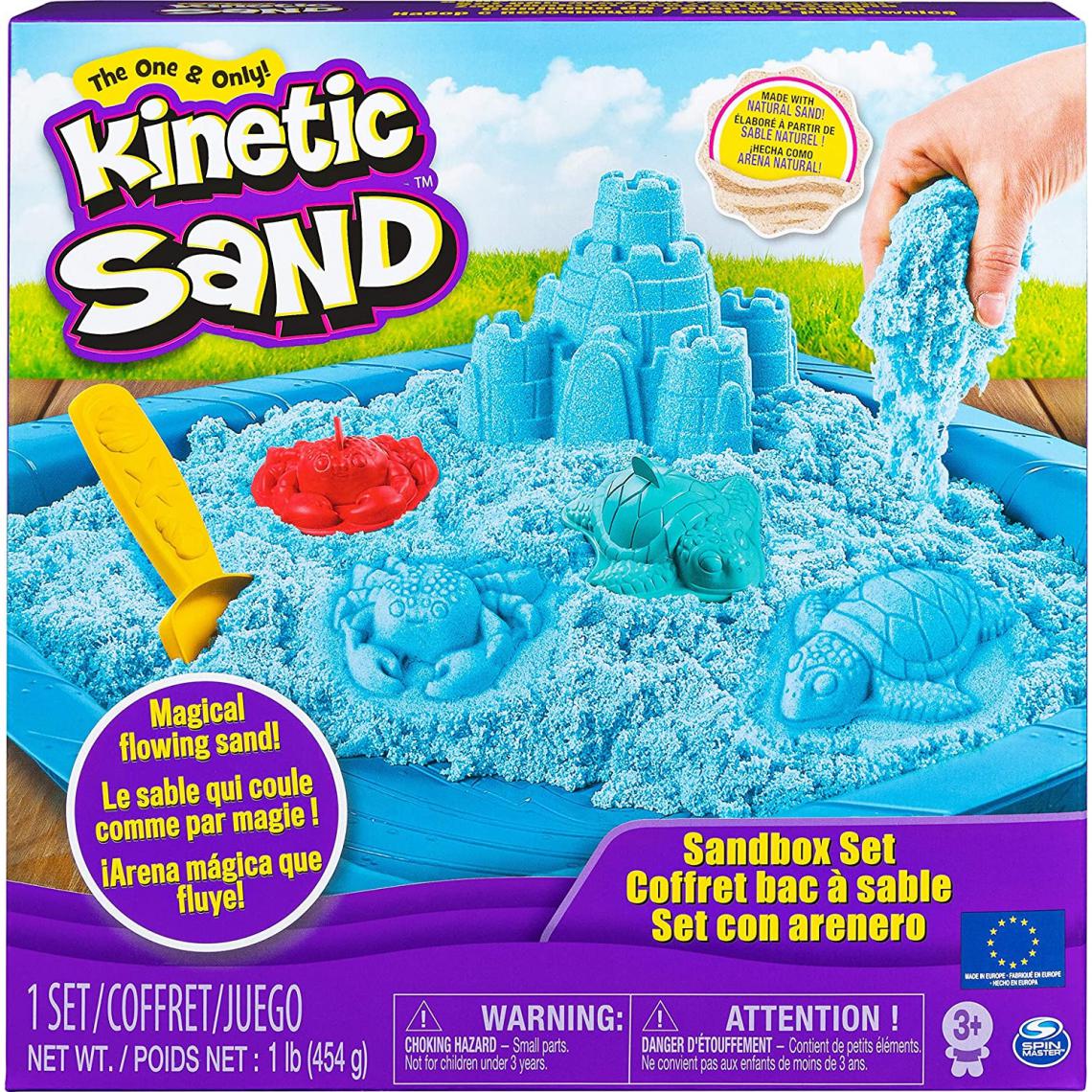 Spin Master - Spin Master 20106636 - Kinetic Sand Beach Sable cinétique bleu Coffret 454gr - Dessin et peinture