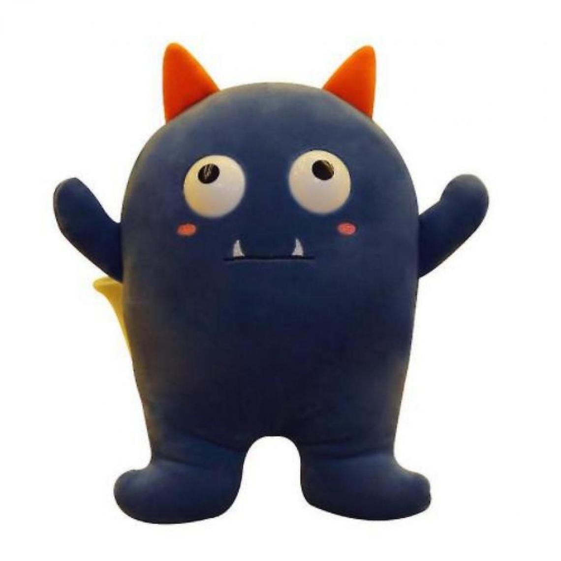 Universal - Jouets en peluche créatifs petits démons poupées petits monstres oreillers dessins animés jouets cadeaux jouets (bleu foncé) - Doudous