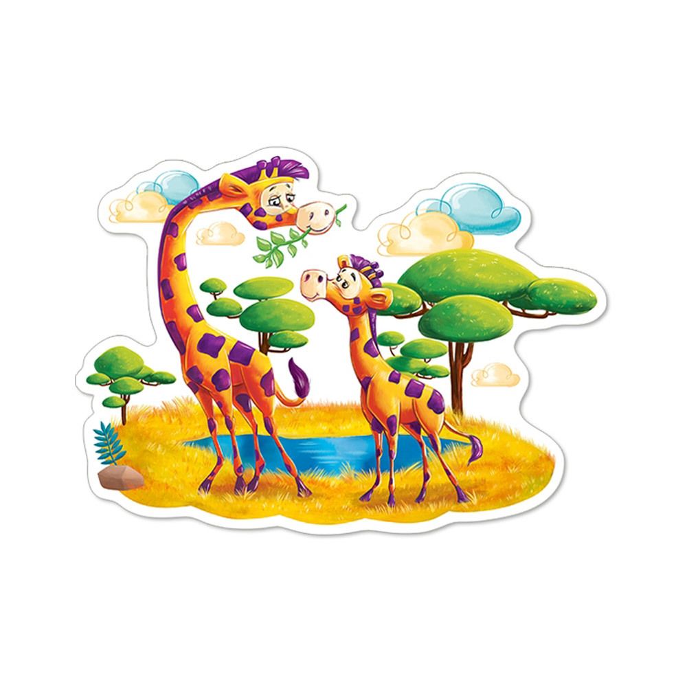 Castorland - Puzzle 12 pièces maxi : Girafes dans la Savane - Animaux
