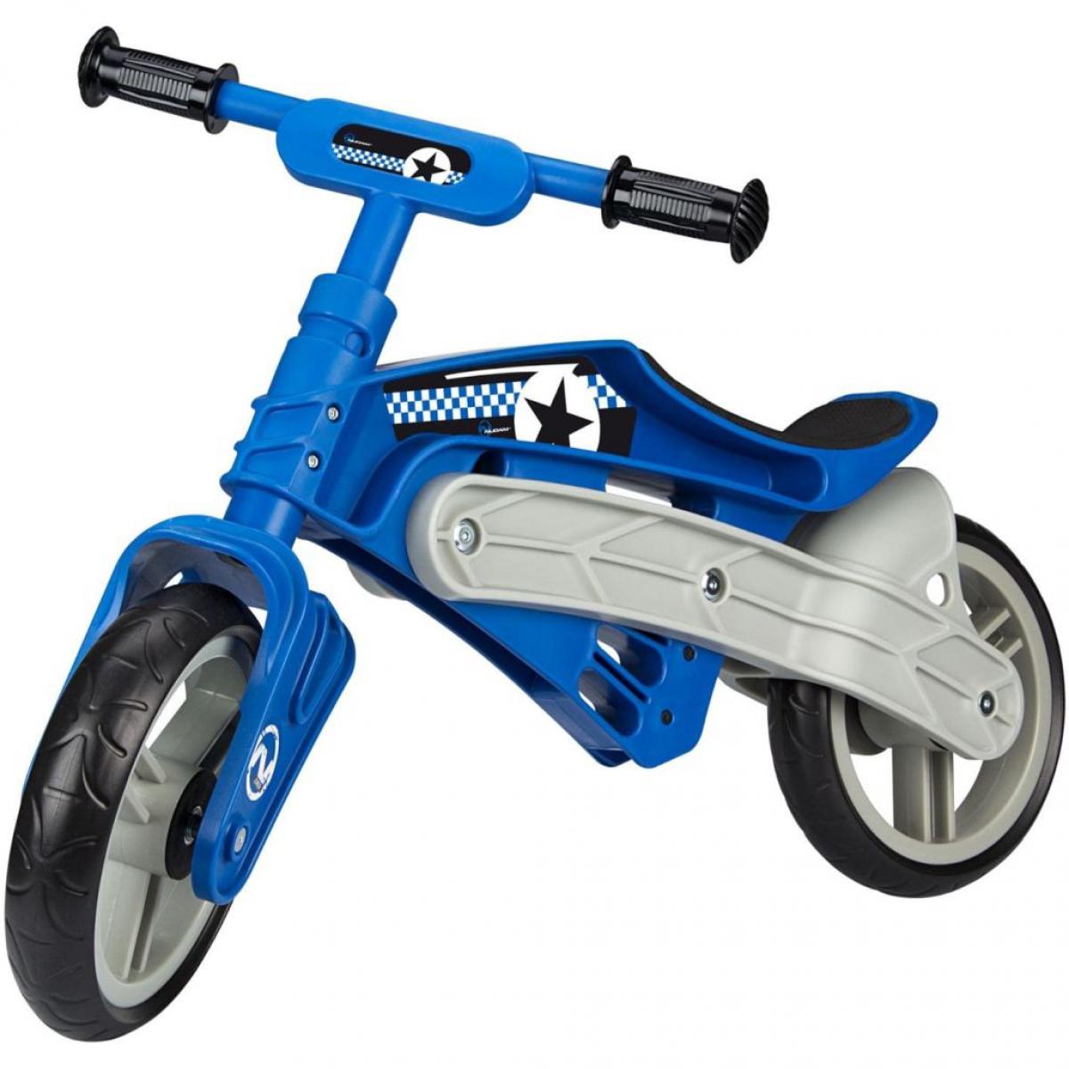 Nijdam - Nijdam Vélo d'équilibre ajustable N Rider Bleu et gris - Véhicule électrique pour enfant