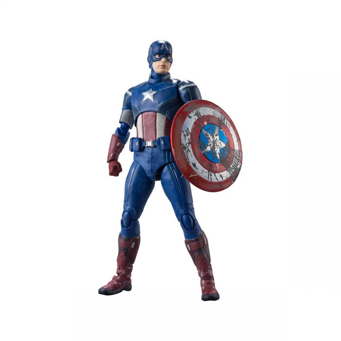 Tamashi - Avengers - Figurine S.H. Figuarts Captain America (Avengers Assemble Edition) 15 cm - Films et séries