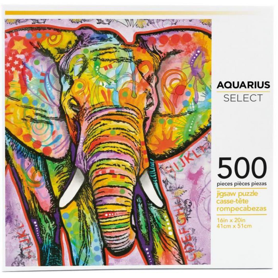 Aquarius - AQUARIUS Puzzle 500 pieces Dean Russo Elephant - 62503 - Animaux