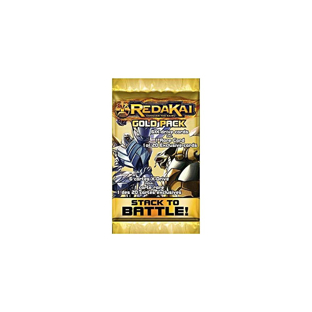Redakai - Redakai Card Game HOBBY Edition Gold Pack Booster Pack 6 Cards - Jeux de cartes