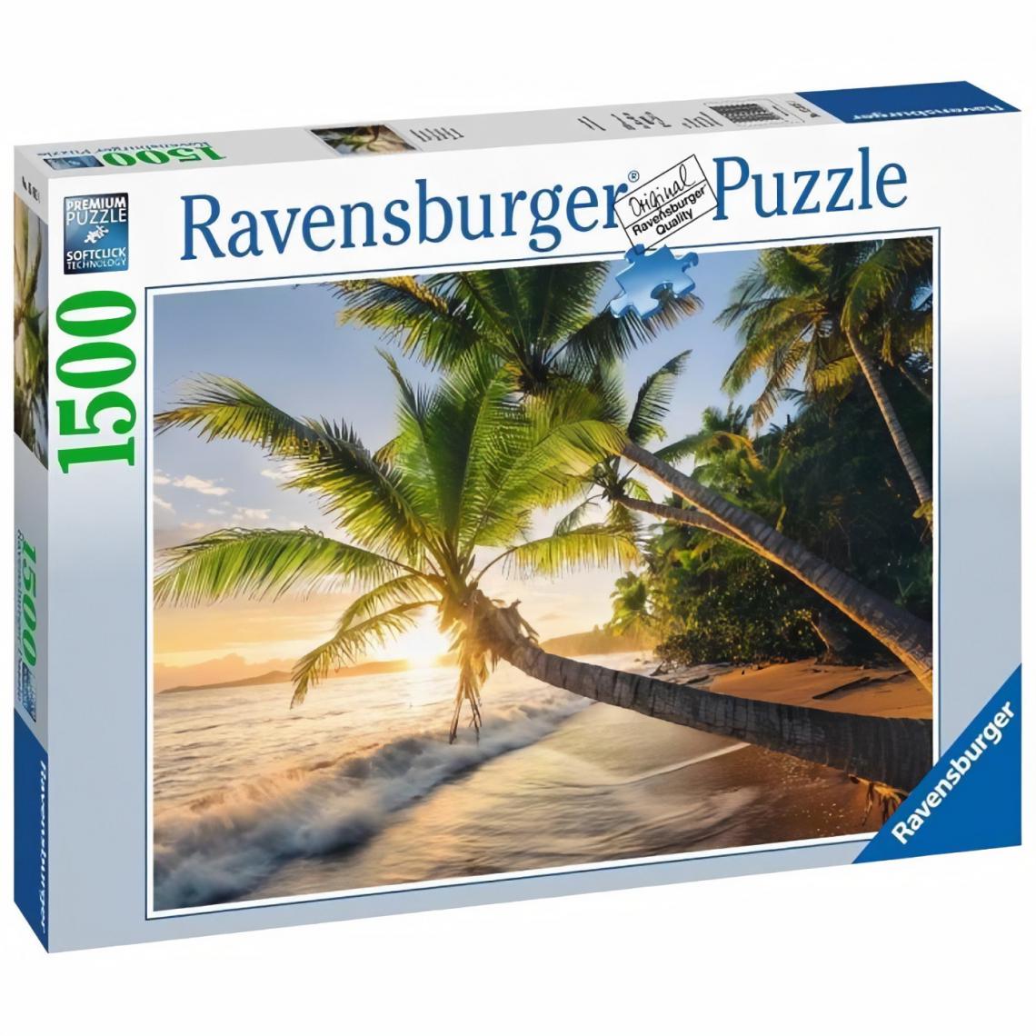 Ravensburger - Puzzle 1500 p - Plage secrete - Animaux