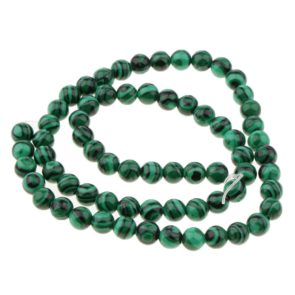 marque generique - pierre gemme semi-précieuse à la main lâche perles rondes bracelet extensible 6mm - Perles
