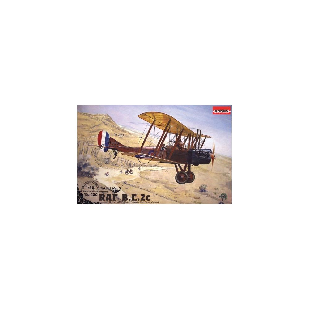 Roden - Roden Royal Air Force BE2C Airplane Model Kit - Avions RC
