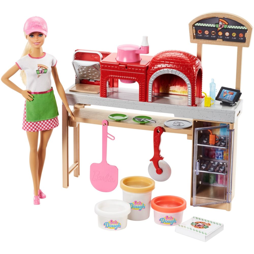 Barbie - Coffret Poupée Mannequin - Barbie Pizzeria - FHR09 - Maisons de poupées