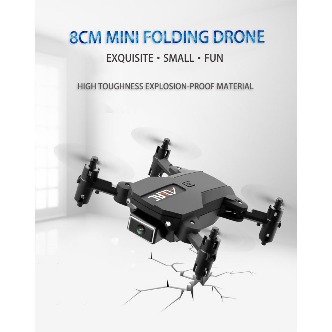 Universal - F10 Mini Drone 4K HD Caméra WiFi FPV Barométrique Haute Pliable Quadcopter RC DRON Toys | RC Quadcopter(Le noir) - Drone
